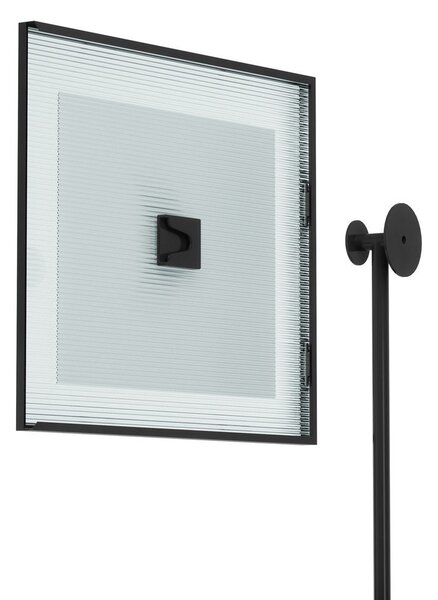 Cornice nera lucida in metallo/in vetro da appendere 57x99 cm Flute – Umbra