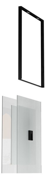 Cornice nera lucida in metallo/in vetro da appendere 57x99 cm Flute – Umbra