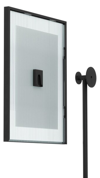 Cornice nera lucida in metallo/in vetro da appendere 57x99 cm Flute – Umbra