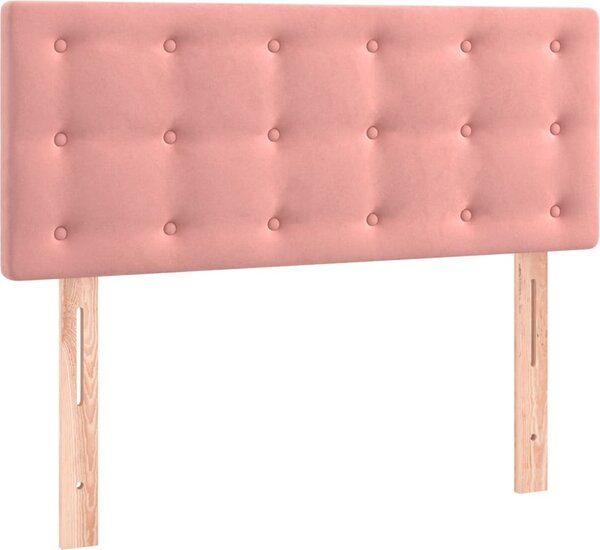 Testiera Rosa 80x5x78/88 cm in Velluto