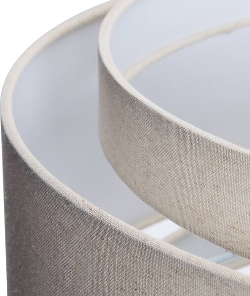 Hübsch Lampada a sospensione Sable, dimmerabile, Crema / Ambra, Soggiorno / Sala da pranzo, Tessuto / Stoffa / Seta, Design, Lampada a sospensione