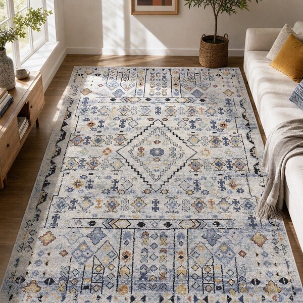 Tappeto beige 140x200 cm Mabel – Universal