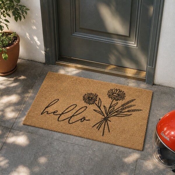 Stuoia di cocco 75x45 cm Hello & Flowers - Hanse Home