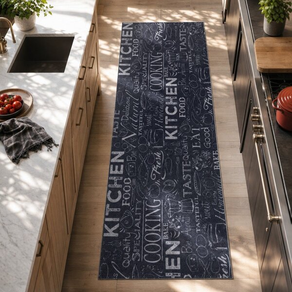 Tappeto nero 50x150 cm Wild Kitchen Board - Hanse Home