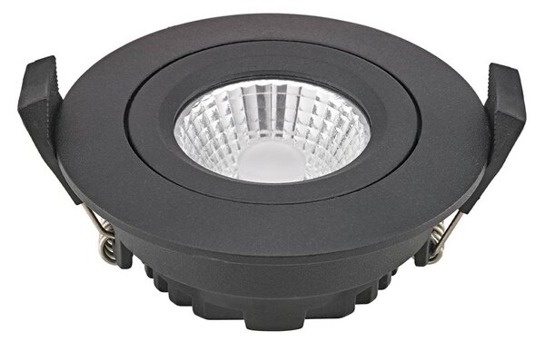 Sigor LED spot da incasso a soffitto Diled, Ø 8,5 cm, 6 W, 3.000 K, nero