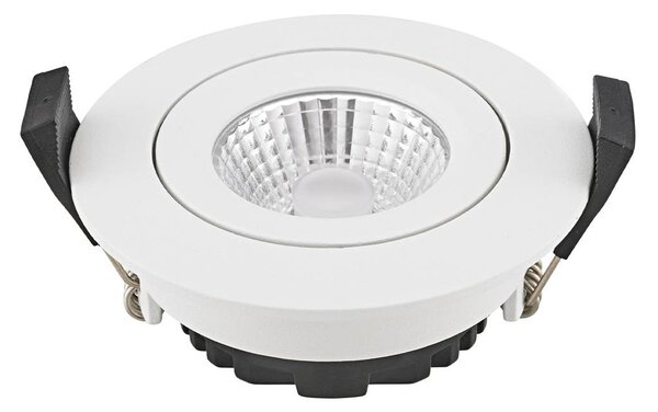Sigor Spot LED da incasso a soffitto Diled, Ø 8,5 cm, 6 W, Dime LED, bianco