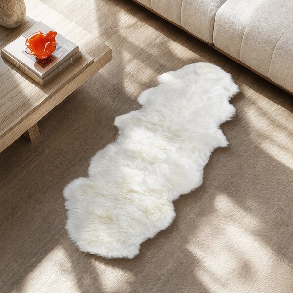 Montone bianco doppio, 60 x 240 cm - Native Natural