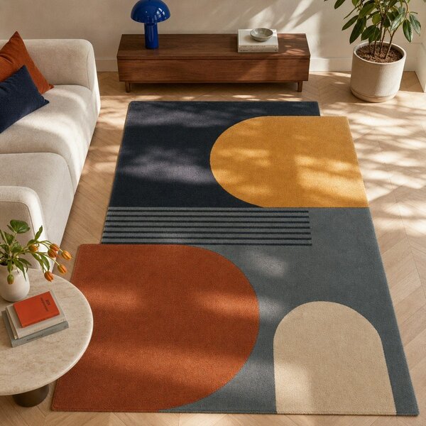 Tappeto in lana tessuto a mano 120x180 cm Lozenge – Flair Rugs