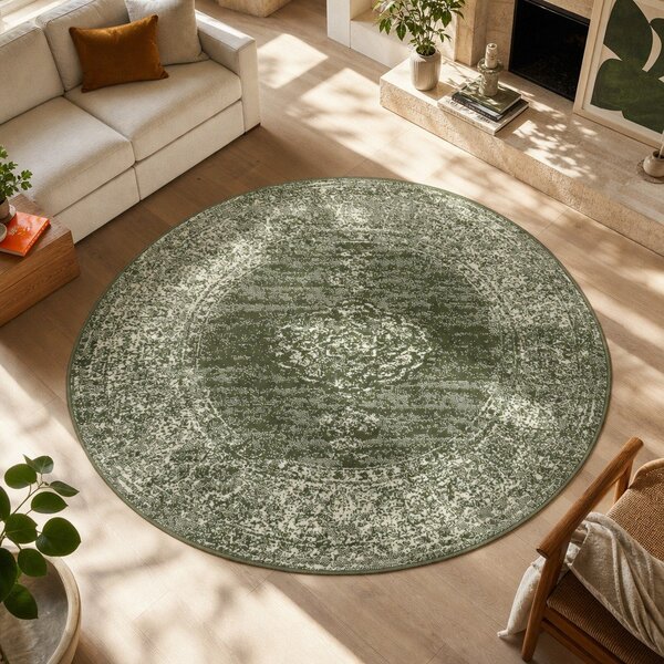 Tappeto rotondo verde ø 160 cm Méridional - Hanse Home