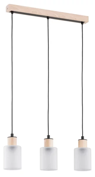 Lampadario a sospensione con filo NATUR 3xE27/60W/230V