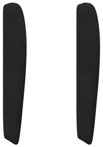 Orecchia della Testata Nero 80 x 23 x 6 cm Velluto