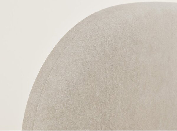 Letto matrimoniale imbottito beige con contenitore con rete inclusa 160x200 cm Maumere – Maison de Rêve