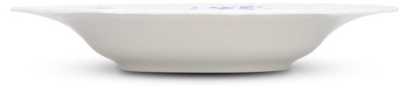 Piatto fondo bianco/blu in porcellana ø 23,5 cm Retro – BonBistro