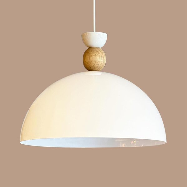 Lampada a sospensione Yimpi Lampada industriale Ø30 cm, E27, bianca Lampada moderna