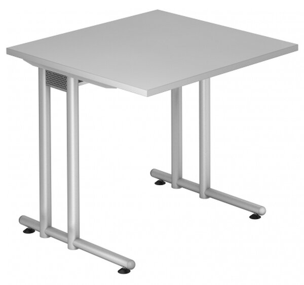 HAMMERBACHER NS08 Schreibtisch grau quadratisch