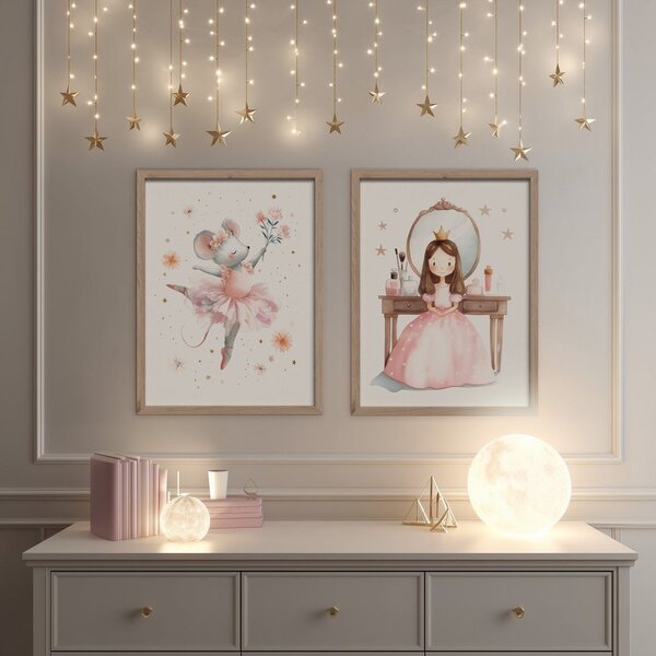 Quadro da bambini 30x40 cm Mouse Ballerina – Styler
