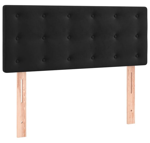 Testiera Nera 90x5x78/88 cm in Velluto