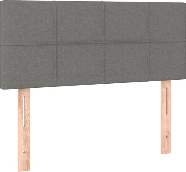 Testiera Grigio Scuro 80x5x78/88 cm in Tessuto