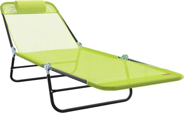 Lettino prendisole pieghevole Verde 182 x 55 x 85,5 cm