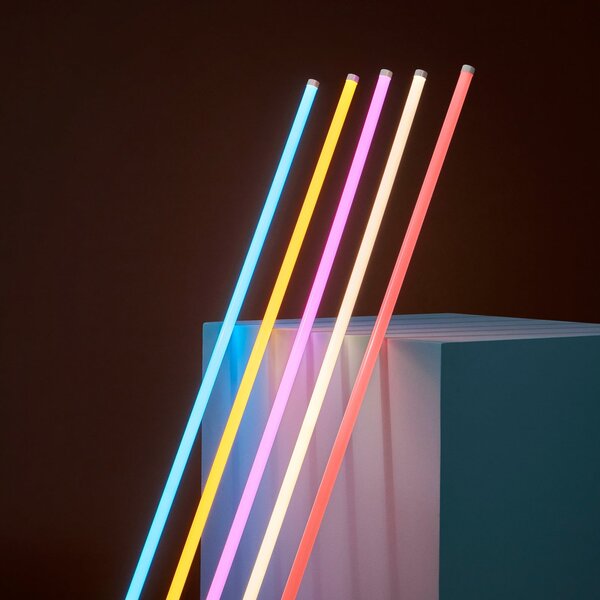 Lampade da tavolo HAY, Neon Tube, Rosa / Rosé, Soggiorno, Plastica, Moderno