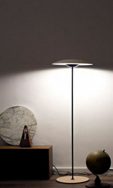 Lampada da terra MARSET, dimmerabile, Legno, Soggiorno, Alluminio