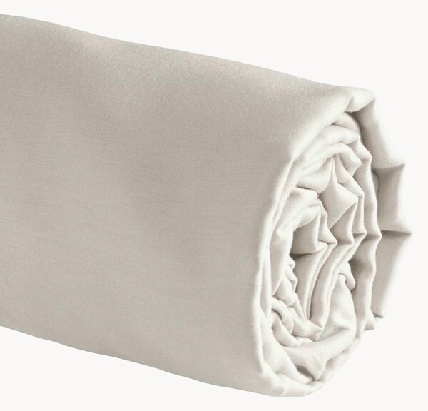 Lenzuolo con angoli boxspring in raso di cotone Uni