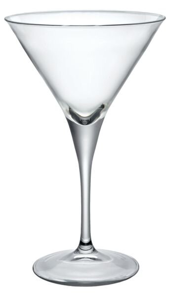 <p>Calice cocktail martini in vetro trasparente, linee moderne e di tendenza, adatto per attirare attenzioni e valorizzare al massimo ogni drink o bevanda.</p>