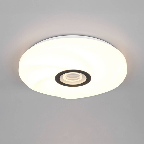 Reality Leuchten Lampadario a sospensione Sano, dimmerabile, Bianco / Opale, Soggiorno / Sala da pranzo, Plastica, Moderno, Plafoniera