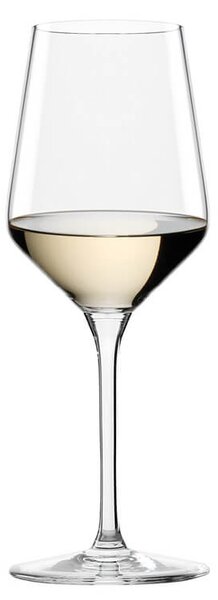 Calice degustazione per vini rossi giovani e bianchi in vetro cristallino con camera aromatica conica dritta ed un gambo sottile ma molto resistente