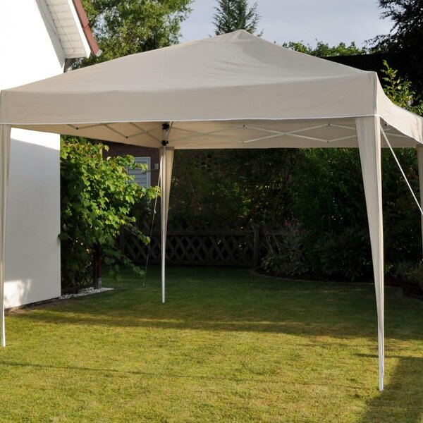 HI Gazebo pieghevole 3x3 m Beige