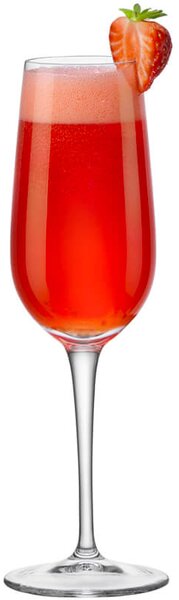 Calice professionale in vetro cristallino con "Gambo Stirato". Ideale per servire champagne, spumante e vini frizzanti. Ecologico. Resistente ai lavaggi in lavastoviglie. Prodotto in Italia