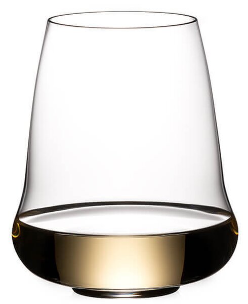 Riedel Stemless Wings Riesling Champagne Set 2 Bicchieri 42 cl In Cristallo