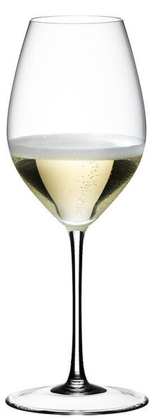 Calice completamente fatto a mano e soffiato a bocca in purissimo cristallo leggero e sottile particolarmente indicato nella degustazione di pregiati champagne e spumanti