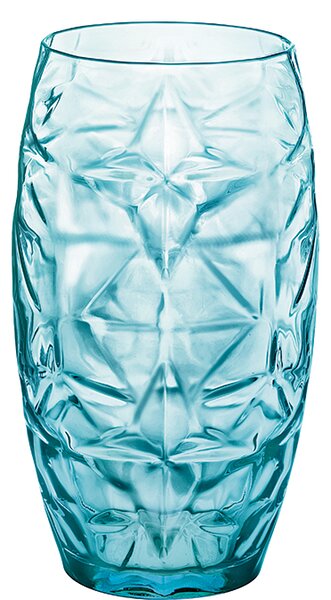 Bormioli Rocco Oriente Cool Blue Bicchiere Cooler 47 cl Set 6 Pz in Vetro Colorato