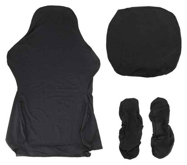 Coprisedili per gaming, ergonomici, elasticizzati, adatti per sedie da ufficio e per computer, stile racing, colore nero
