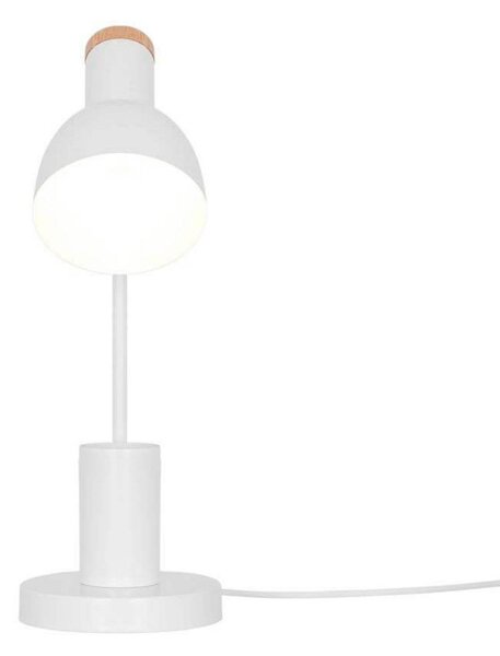Nordlux Lampada da tavolo Devone, bianca, altezza 43 cm, metallo Devone, Bianco / Opale, Cameretta, Metallo, Scandinavo, Lampada da tavolo