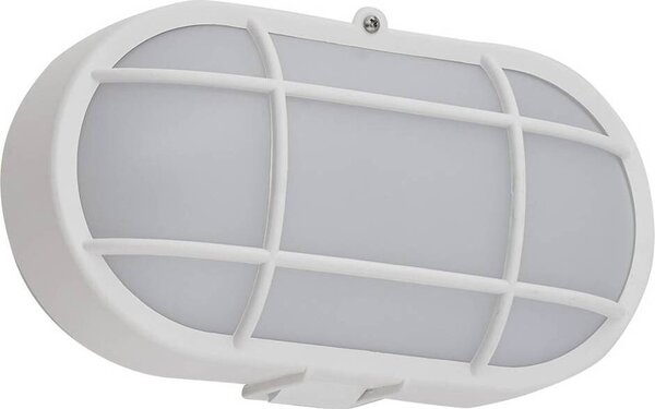 Lindby LED applique da esterno Alisha, bianco, plastica, IP54