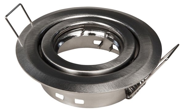 Faretto da incasso Faretto da incasso McShine "ER-76", acciaio inox spazzolato, Ø76mm, orientabile