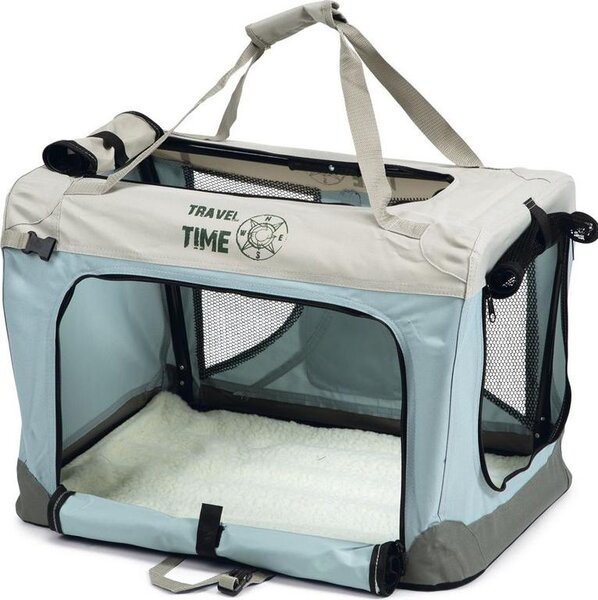 Beeztees Travel Time - Cassa per cani - Nylon - 60x42x42 cm