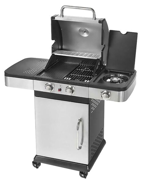 Barbecue A Gas 'Indianapolis 3 Titanium' Cm. 120 X 50 X H.130