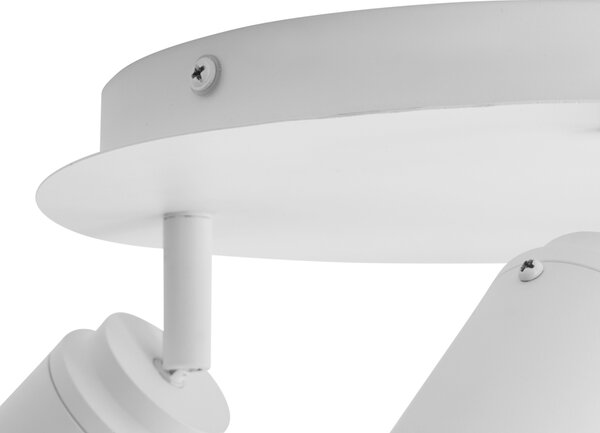 Faretto moderno da bagno bianco 3 luci IP44 - Ducha