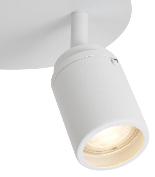 Faretto da bagno moderno bianco 2 luci IP44 - Ducha