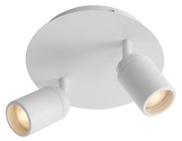 Faretto da bagno moderno bianco 2 luci IP44 - Ducha