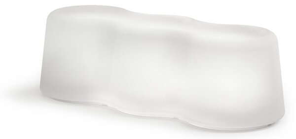 Panchina Luminosa 3 Posti forma ondulata pensate per aggiungere vivacit� agli spazi dimensioni 150x55xh 45 cm Colore trasparente