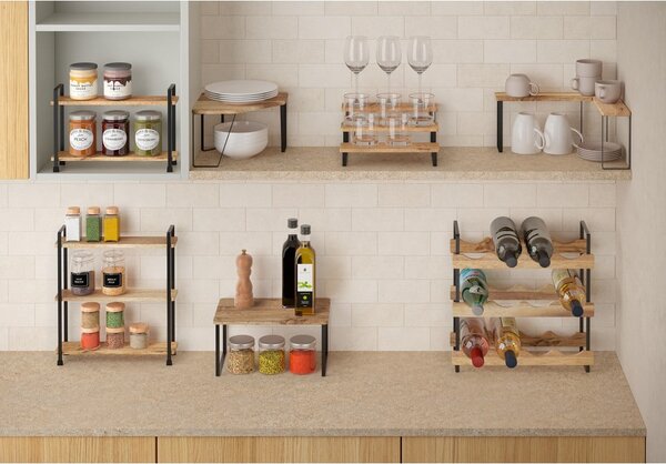 Organizer per spezie in legno York – Metaltex