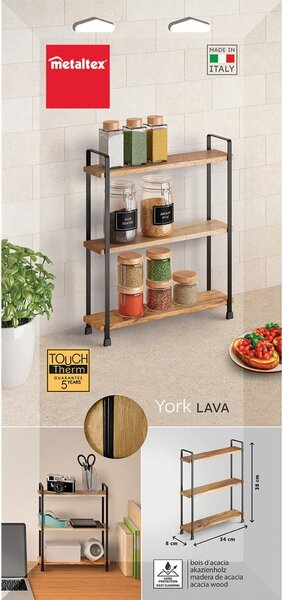 Organizer per spezie in legno York – Metaltex