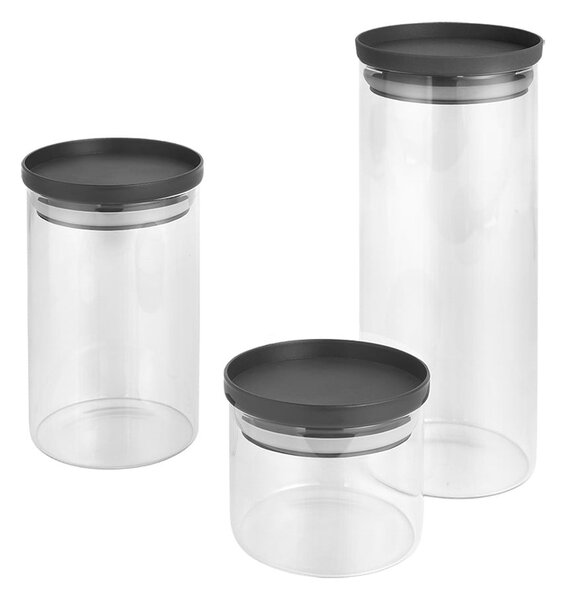 Set di contenitori per alimenti in vetro alimentari 3 pz – Metaltex