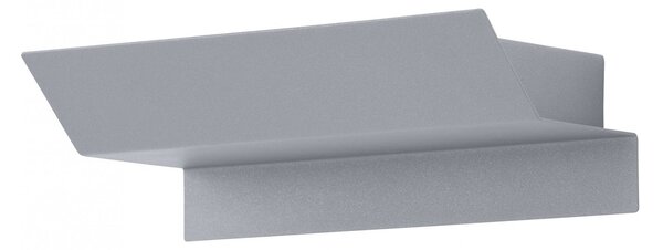 Applique a LED, acciaio zincato, lunghezza 21 cm, RUSTEGA
