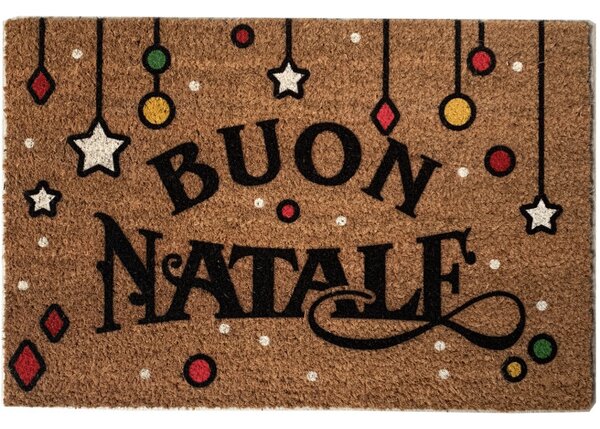 Zerbino Natalizio decorativo 60x40 cm con scritta Buon Natale