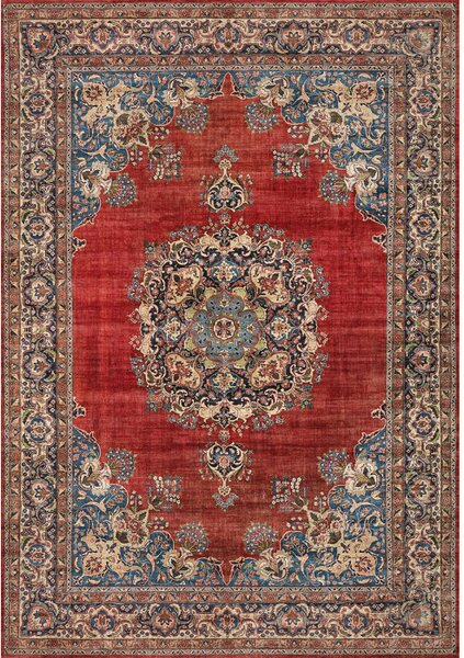 Tappeto arredo classico 100% poliestere con stampa ad alta definizione Kashan 8187 80x150